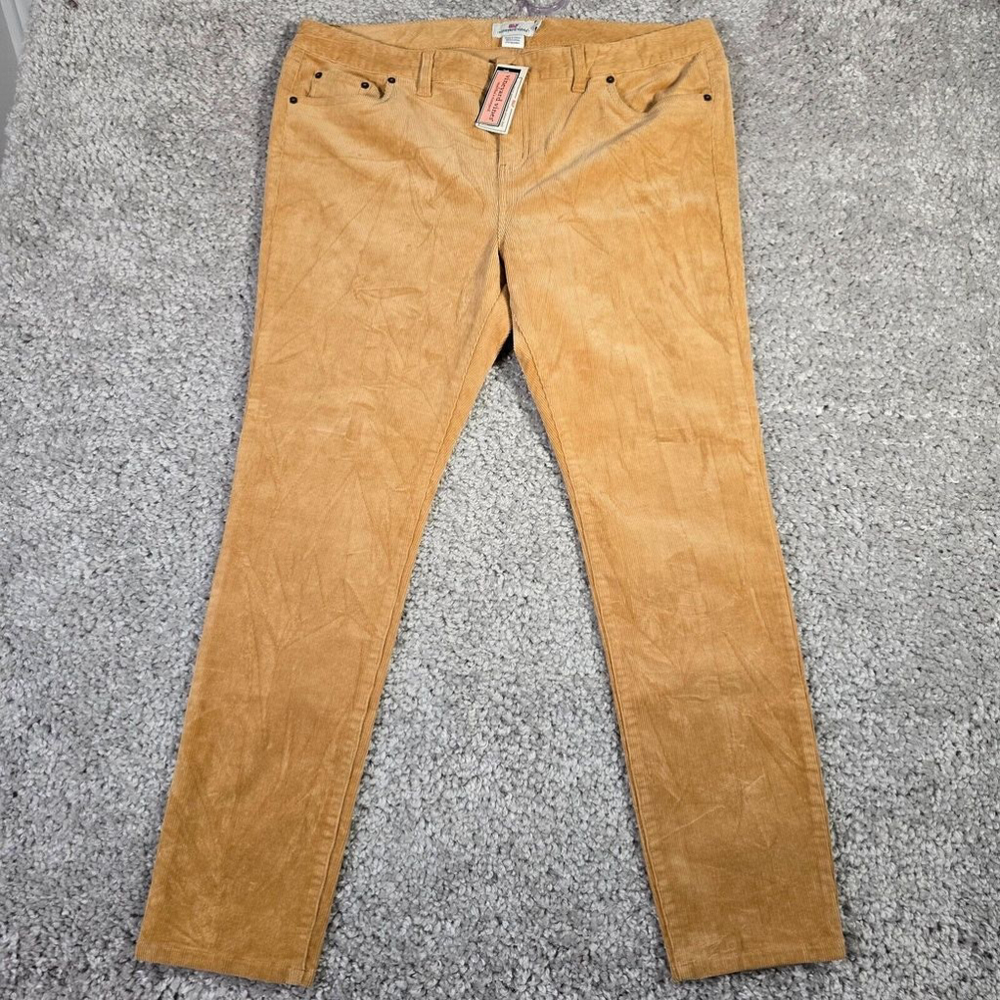 Vineyard Vines Skinny Corduroy Pants in Mustard